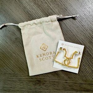 NWT Kendra Scott Sophee Heart Hoop Earrings
